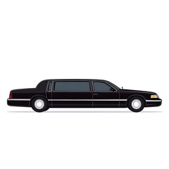 Simple  Limousine flat icon