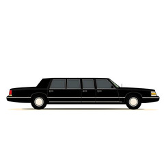 Simple  Limousine flat icon