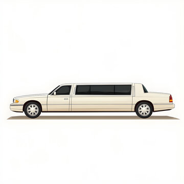 recommend clip art: Simple  Limousine flat icon