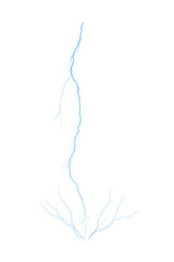 Realistic lightning striking effect
