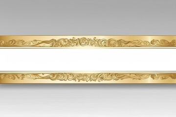 "classic gold border banner with textured background"