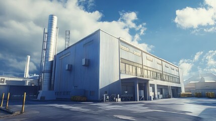 Fototapeta premium industrial factory building exterior