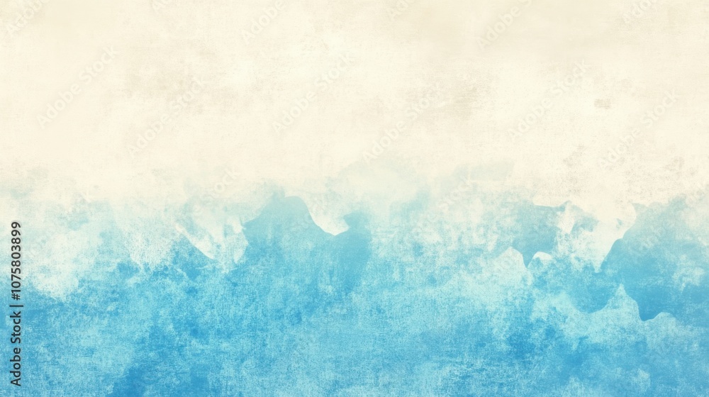 Poster background transitioning from soft cream at the top