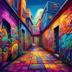 Fototapeta premium graffiti on the street