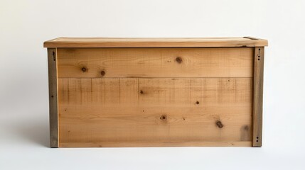 Wooden Storage Box with Natural Finish