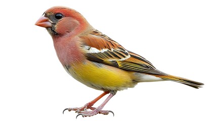 Colorful Bird with Red and Yellow Feathers