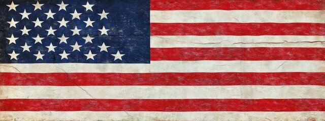 Fototapeta premium the national flag of the state of united state