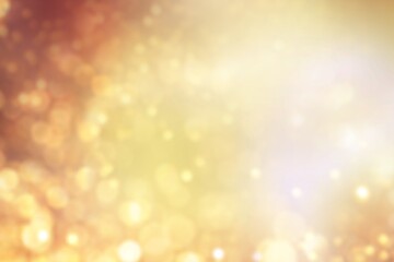 Abstract gold glamour bokeh background.