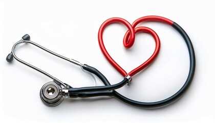 stethoscope and red heart