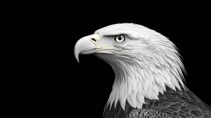 Fototapeta premium Bald Eagle Portrait Wildlife Photography Bird of Prey American Symbol