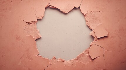 Abstract Textured Background   Damaged Wall With Hole  Abstract Texture   Grunge Backgroun