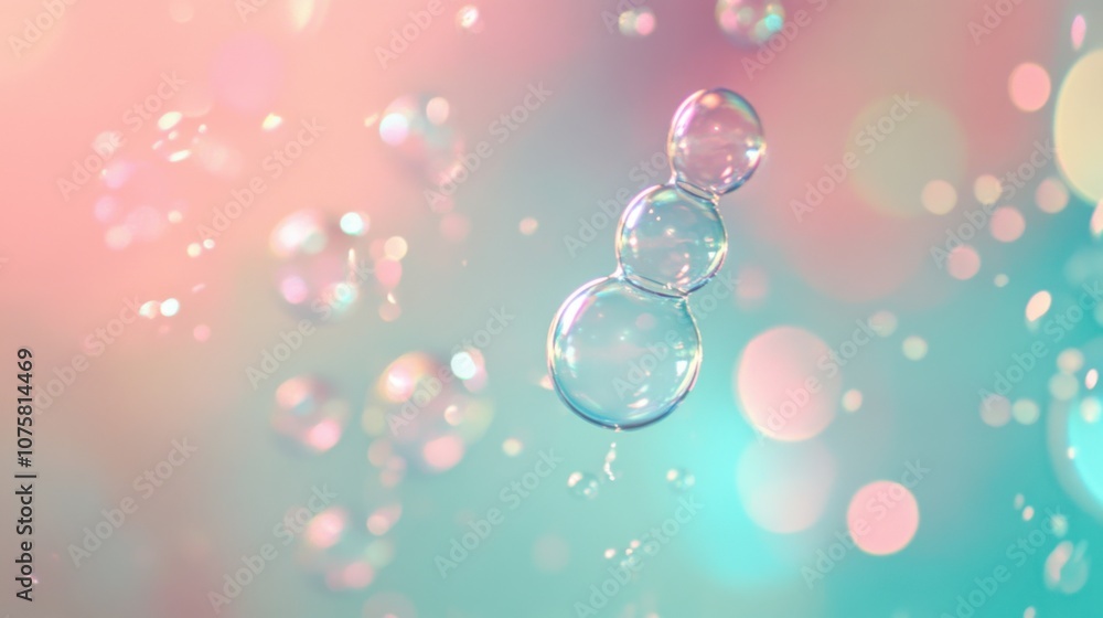 Aufkleber a subtle bokeh effect background with soft light spots