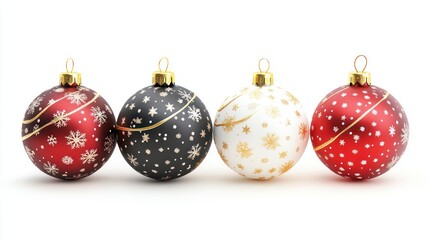 Four Christmas Ornaments