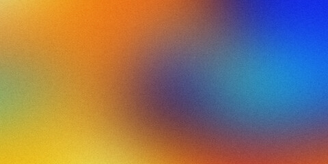 abstract gradient orange yellow and blue texture noise background for poster banner