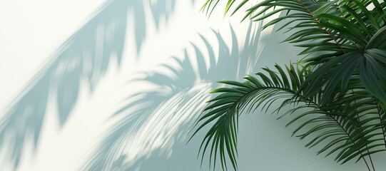 palm leaf plant on white background 6