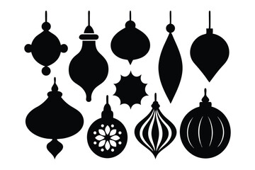 Elegant Silhouette Border Ornament Collection