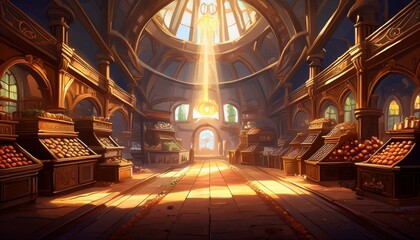 Obraz premium interior of the church of st john the baptist