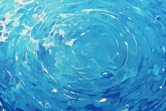 Blue water wave