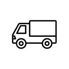 Fototapeta premium Truck icon symbol vector illustration 