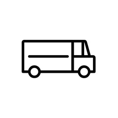 Fototapeta premium Truck icon symbol vector illustration 