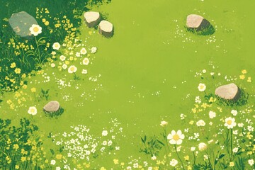 Anime ground texture, nature