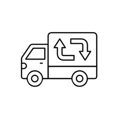 Truck icon symbol vector illustration
