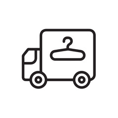 Fototapeta premium Truck icon symbol vector illustration 