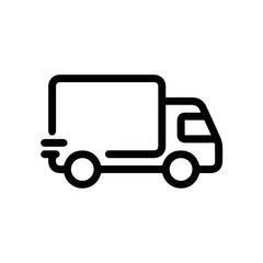 Fototapeta premium Truck icon symbol vector illustration 