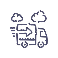 Truck icon symbol vector illustration
