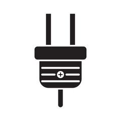 Electric plug icon. Vector illustration