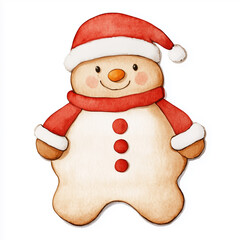 Fototapeta premium snowman on white