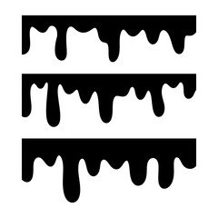 Silhouette melting frame border for banner decoration background