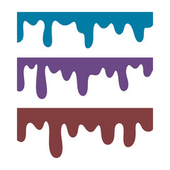 Melting frame border for banner decoration background