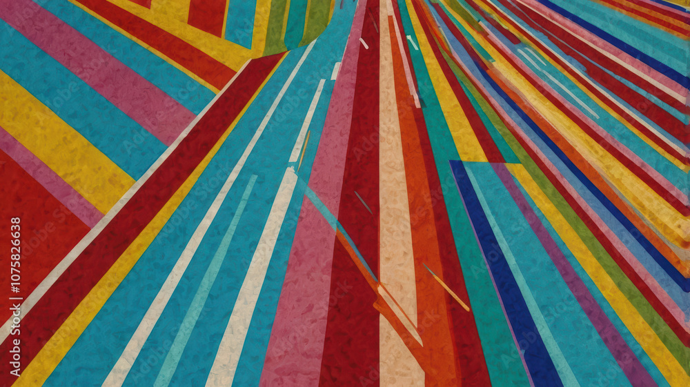 Aufkleber colorful stripes create abstract line background, showcasing vibrant hues and dynamic patterns that 