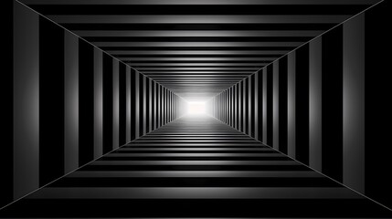 Fototapeta premium digital technology black and white square abstract geometric tunnel poster background