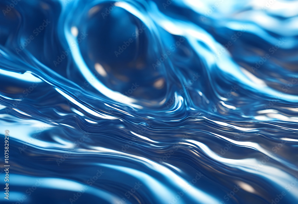 Poster digital sharpened liquid blue ai swirl motion texture design wave flow background art colours flowin