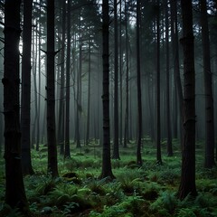 morning in the forest