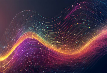technological dots abstract background cyclical element futuristic background techno design structure digital art glowing lines gradient data power abstract network 
