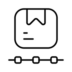 tracking order icon with thin style, perfect for user interface projects