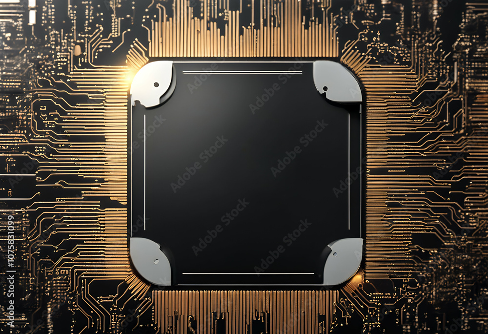 Poster cyborg sciencefiction three graphic background mechanical digital automation chip science dimensiona