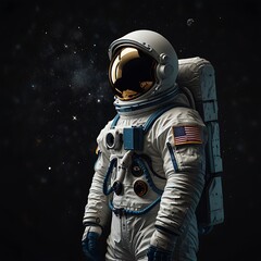 astronaut on the moon