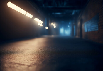 science template design light scene empty space studio floor background night dark hall texture neon concrete interior abstract asphalt modern stage black blue futuristic scarey accident effect 