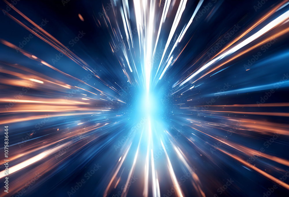 Poster speed acceleration art design light technology space blurred flash line image dark red blur pattern 