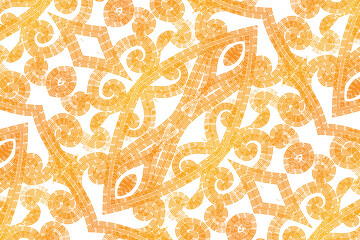 Beautiful gradient flower art batik ethnic dayak borneo pattern background