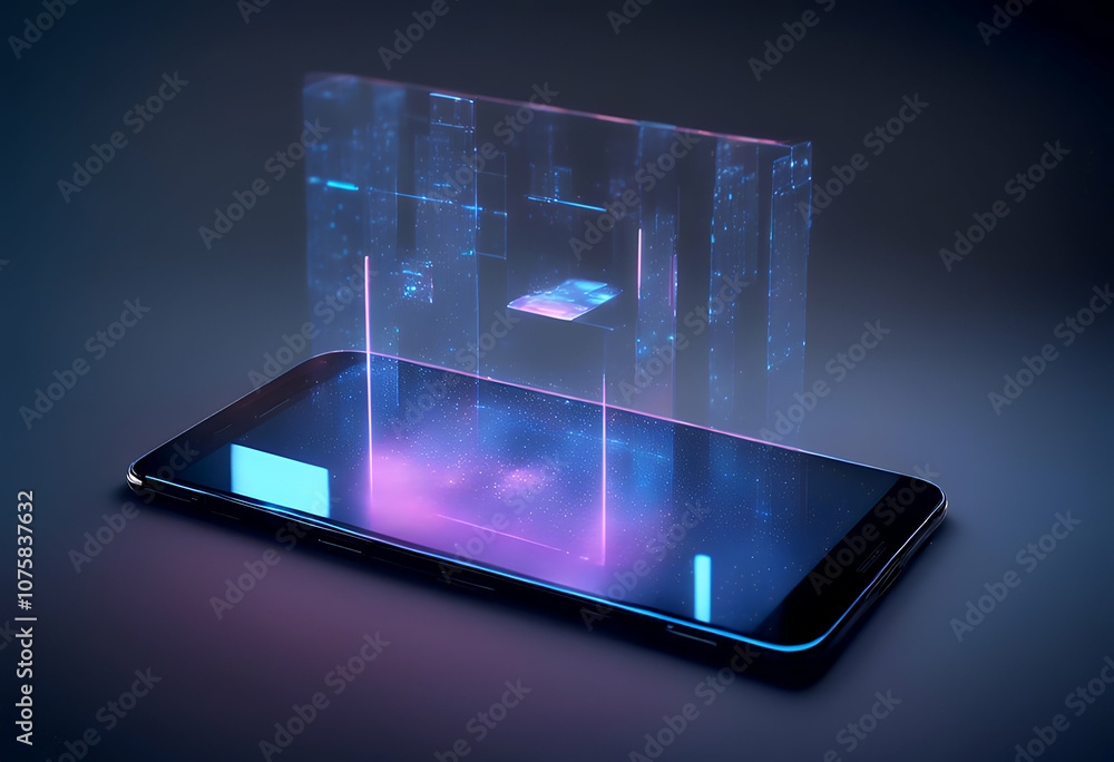 Poster projected network glowing rendering cyberspace screen template copyspace concept black contraption b