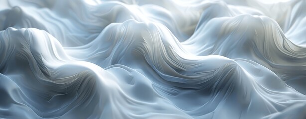 Obraz premium Elegant Abstract White Background with Wavy Elements for Product Advertising and Presentation Design