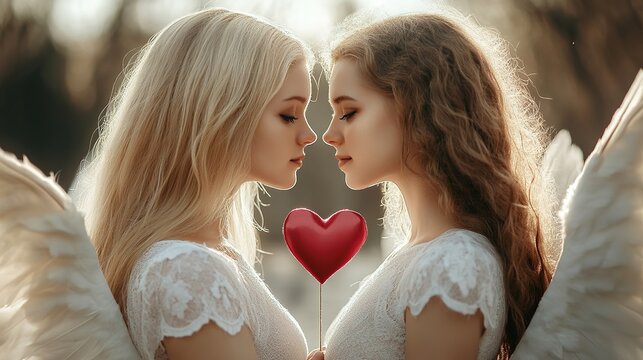 A blonde little angel with a bright, joyful smile gazes down lovingly on Earth. The angel&rsquo;s delicate features and serene expression exude warmth and kindness, creating an uplifting and peaceful 