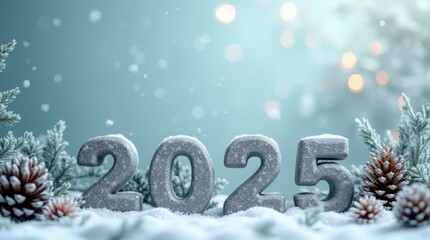 2025, New Year and Happy New Year Background images, Christmas Card...