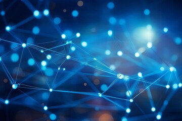 Exploring the intricate connections of a vibrant digital network at twilight. Generative AI