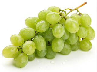 bunch of grapes. grape, fruit, grapes, green, food, bunch, isolated, white, fresh, ripe, healthy, vine, sweet, berry, wine, closeup, cluster, juicy, diet, vegetarian, fruits, dessert, organic, natural